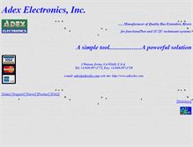 Tablet Screenshot of adexelec.com